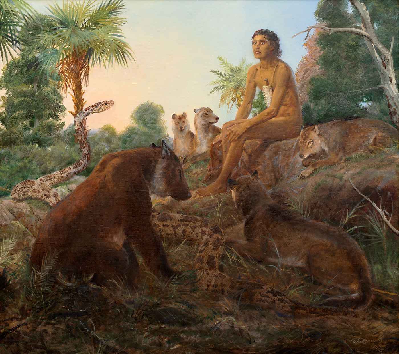 Mauglí - Zdeněk Burian | Galerie KODL