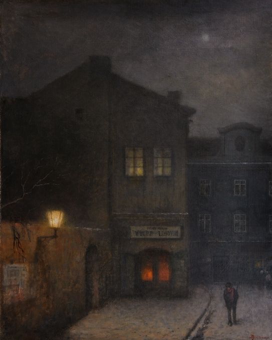 Staropra sk Nokturno Jakub Schikaneder 1855 1924 Galerie KODL