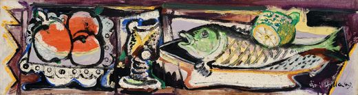 Still Life with Fish and Lemon