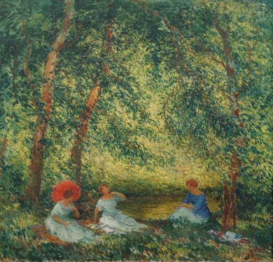 Three Women in a Park