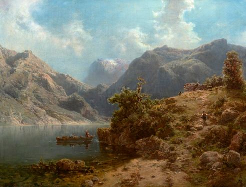 By an Alpine Lake