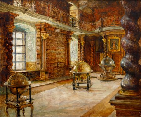 The Library Hall at Clementinum, Prague