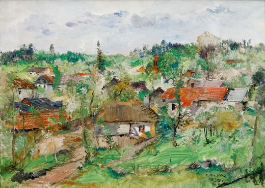 Village in Spring