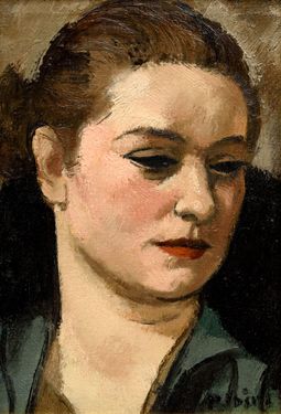 Portrait of a Woman in a Green Blouse