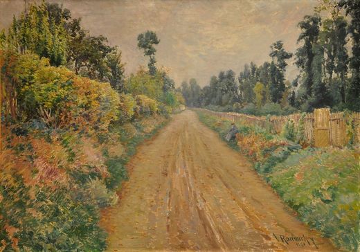 Cesta v Giverny (Claude Monet při odpočinku na cestě)