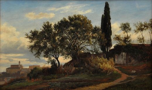 Landscape with Cypress