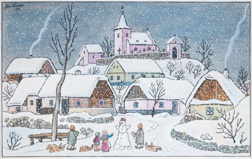 Stavění sněhuláka