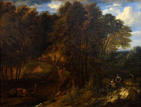 Wooded Landscape with Staffage