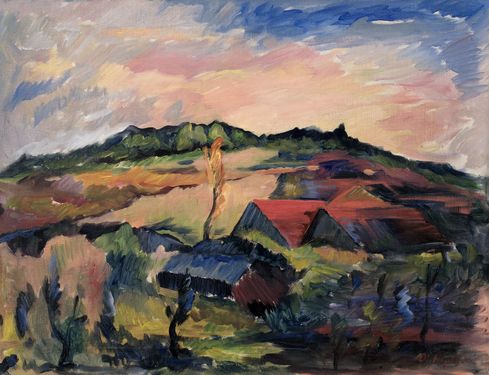 Landscape with Cottages