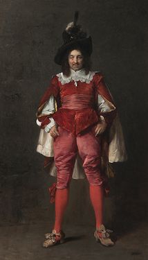 Standing aristocrat in the red robe