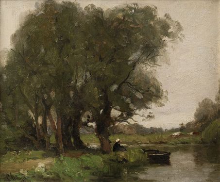 Landscape with ship