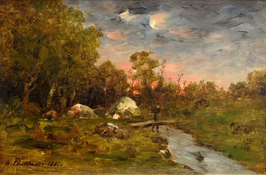 Landscape with a Foot Bridge