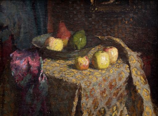 Still life with apples