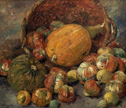 Still life with pumpkins