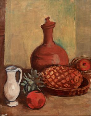 Still life with pineapple