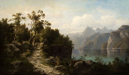 Early evening on the lake Königsee