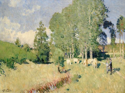 Troupeau de vaches (Landscape with Cowsi)