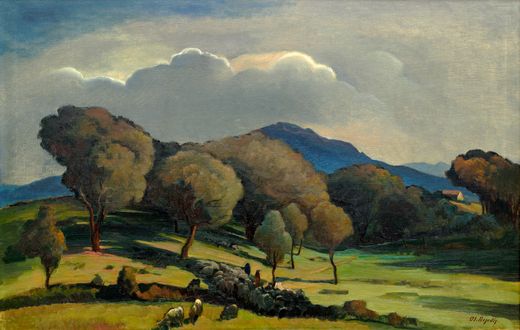 Landscape with a Flock of Sheep