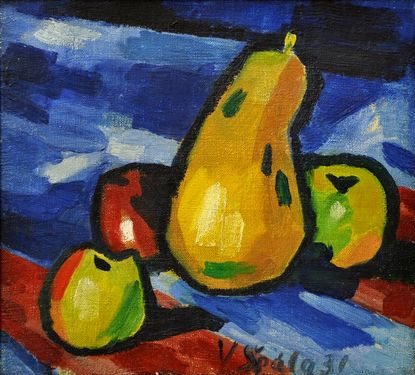 Still Life with a Pear and Apples