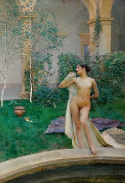 Nude in the garden