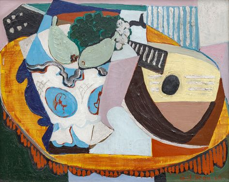 Still Life with a Mandoline and a Porcelain Bowl