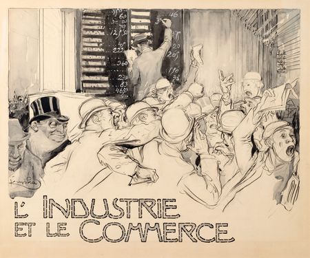 L´industrie et le commerce (Průmysl a obchod), záhlaví kapitoly