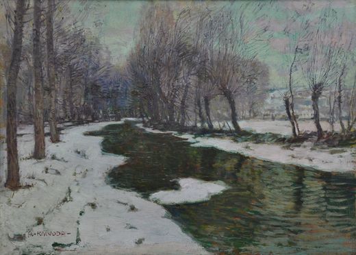 Stream in winter time