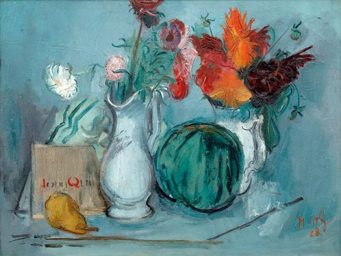 Still Life with Flowers and Watermelon