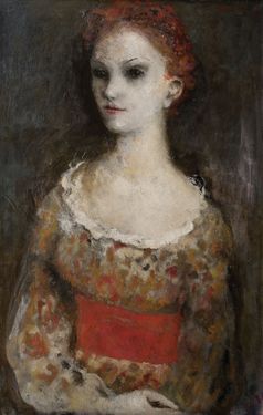 Portrait o actress M. Burešová