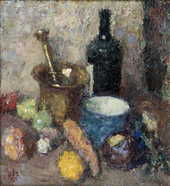 Still life with mortar