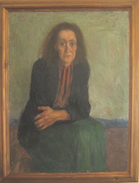Woman in a Green Skirt