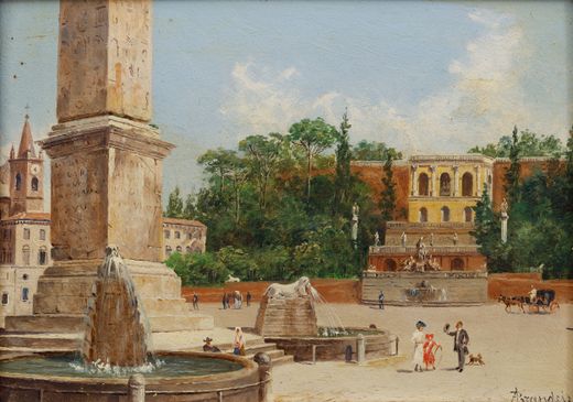 Piazza del Popolo v Římě