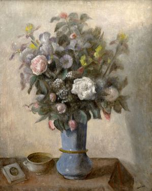 Table-Top Still Life with a Bouquet
