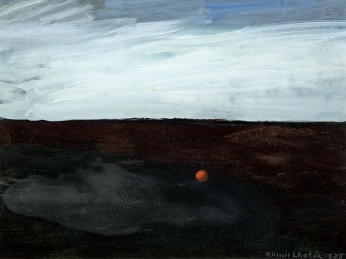 Landscape with ball
