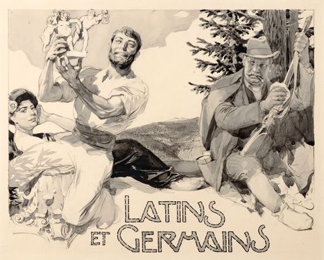Latins et Germains (Latinové a Germáni), záhlaví kapitoly