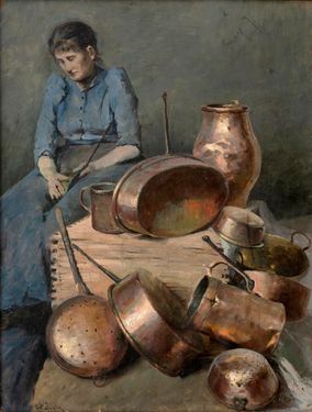 Still Life with Copper Cookware