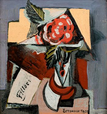 Still Life with a Letter and a Rose