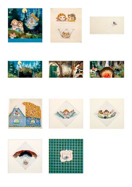 Hansel and Gretel: Complete set of 11 Book Illustrations