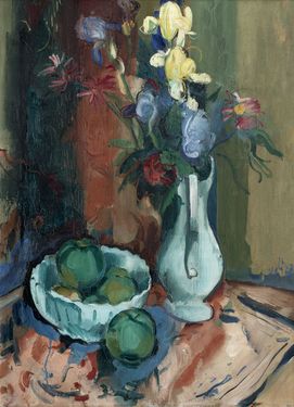 Still Life with Fruit and Bouquet