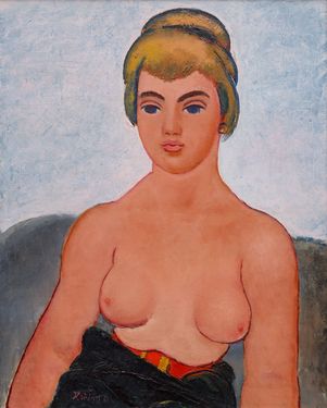 Half Nude of a Young Woman