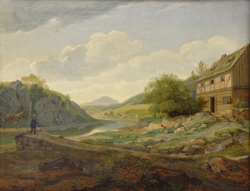 The Landscape With River And Building