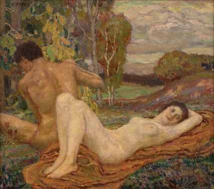 Lovers in the grass