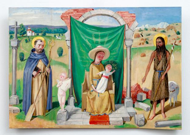 Madona mezi světci (triptych)