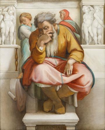 Prorok Jeremiáš (podle Michelangela)