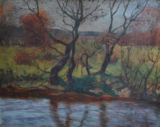 By the brook in autumn
