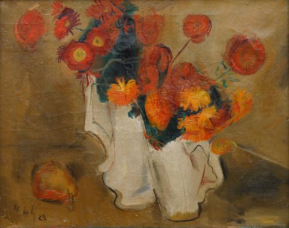 Flowers and Pear
