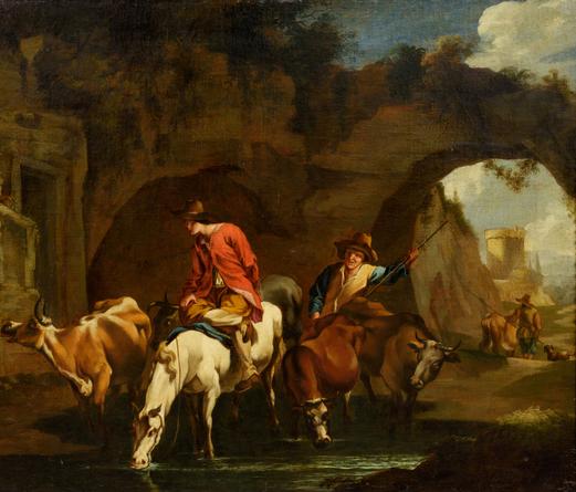 Herdsmen with Cattle at a Watering Place (copy)