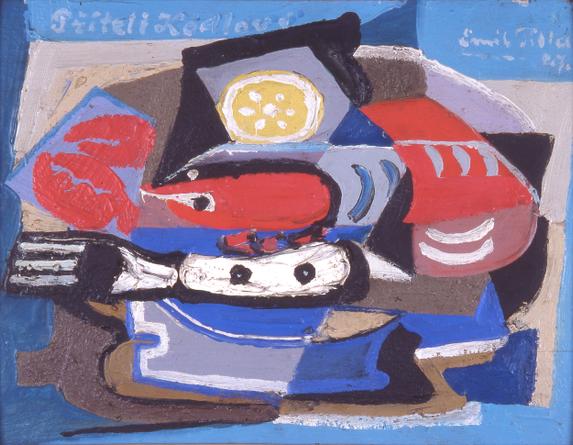Still Life with Crayfish on Plate