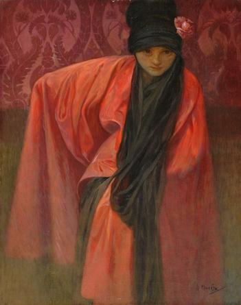 Young Woman in Red