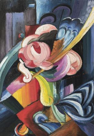 Still life with vase and bouquet